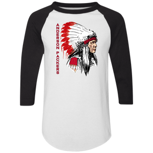 Anderson Packers Raglan Shirt 3/4 Sleeve NBA Basketball Team color White/Black Anderson Packers Raglan Shirt 3/4 Sleeve NBA Basketball Team color White/Black