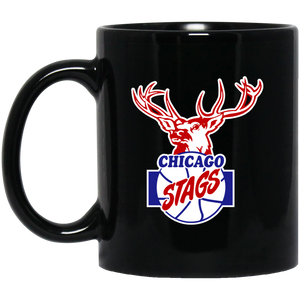 Chicago Stags Mug Ceramic Glossy 11 oz. NBA Basketball Team color Black Chicago Stags Mug Ceramic Glossy 11 oz. NBA Basketball Team color Black
