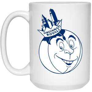 Cincinnati Royals Coffee Mug Ceramic 15 oz. NBA Basketball Team color White Cincinnati Royals Coffee Mug Ceramic 15 oz. NBA Basketball Team color White