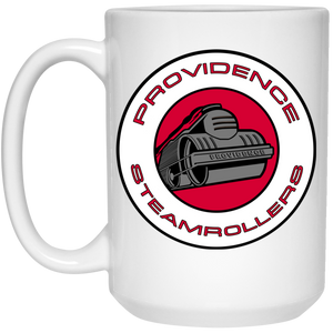 Providence Steamrollers Coffee Mug Ceramic 15 oz. NBA Basketball Team color White Providence Steamrollers Coffee Mug Ceramic 15 oz. NBA Basketball Team color White