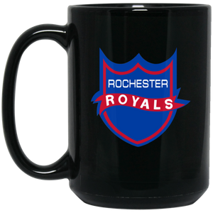 Rochester Royals Mug Coffee Beverage Ceramic 15 oz. Ceramic NBA Basketball Team color Black Rochester Royals Mug Coffee Beverage Ceramic 15 oz. Ceramic NBA Basketball Team color Black