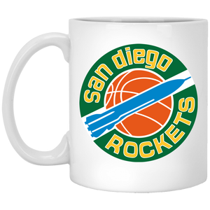 San Diego Rockets Mug Ceramic Glossy 11 oz. NBA Basketball Team color White San Diego Rockets Mug Ceramic Glossy 11 oz. NBA Basketball Team color White