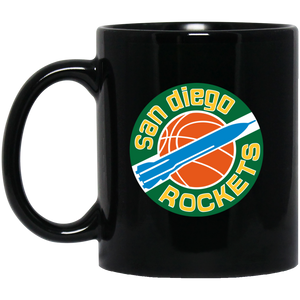 San Diego Rockets Mug Ceramic Glossy 11 oz. NBA Basketball Team color Black San Diego Rockets Mug Ceramic Glossy 11 oz. NBA Basketball Team color Black