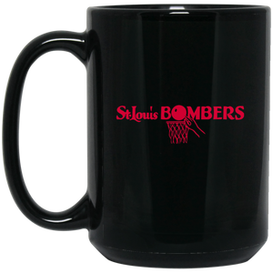 St. Louis Bombers Mug Coffee Tea Beverage 15 oz. Ceramic NBA Basketball Team color Black St. Louis Bombers Mug Coffee Tea Beverage 15 oz. Ceramic NBA Basketball Team color Black