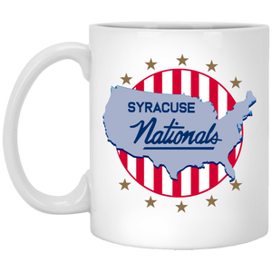 Syracuse Nationals Mug Ceramic Glossy 11 oz. NBA Basketball Team color White Syracuse Nationals Mug Ceramic Glossy 11 oz. NBA Basketball Team color White