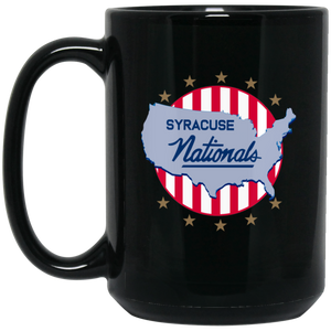 Syracuse Nationals Mug Coffee Tea Beverage 15 oz. Ceramic NBA Basketball Team color Black Syracuse Nationals Mug Coffee Tea Beverage 15 oz. Ceramic NBA Basketball Team color Black