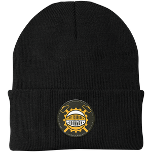 Pittsburgh Ironmen NBA Beanie Knit Cap National Basketball Association Team color Black Pittsburgh Ironmen NBA Beanie Knit Cap National Basketball Association Team color Black
