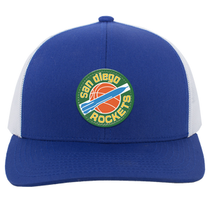 San Diego Rockets Trucker Snapback Cap NBA Basketball Team color Royal Blue/White San Diego Rockets Trucker Snapback Cap NBA Basketball Team color Royal Blue/White
