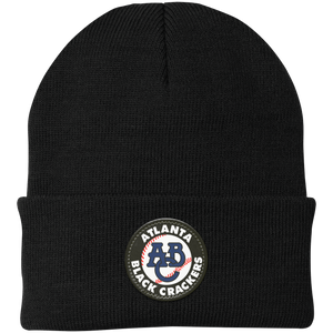 Atlanta Black Crackers Knit Beanie Cap Negro Leagues Baseball Team color Black Atlanta Black Crackers Knit Beanie Cap Negro Leagues Baseball Team color Black