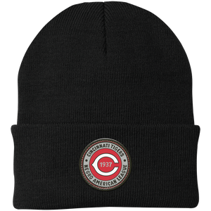 Cincinnati Tigers Giants Knit Beanie Cap Negro Leagues Baseball Team color Black Cincinnati Tigers Giants Knit Beanie Cap Negro Leagues Baseball Team color Black