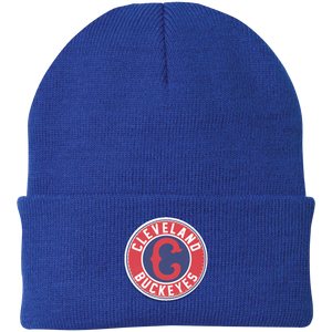 Cleveland Buckeyes Knit Beanie Cap Negro League Baseball Team color Royal Blue Cleveland Buckeyes Knit Beanie Cap Negro League Baseball Team color Royal Blue
