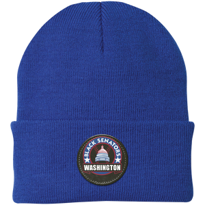 Washington Black Senators Knit Beanie Cap Negro Leagues Baseball Team color Royal Blue Washington Black Senators Knit Beanie Cap Negro Leagues Baseball Team color Royal Blue