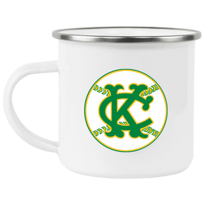 Kansas City Athletics A's Camping Mug Stainless Steel Enamel 12 oz. MLB Baseball team color White Kansas City Athletics A's Camping Mug Stainless Steel Enamel 12 oz. MLB Baseball team color White