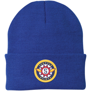 Seattle Pilots MLB Beanie Knit Cap Major League Baseball Team color Royal Blue Seattle Pilots MLB Beanie Knit Cap Major League Baseball Team color Royal Blue