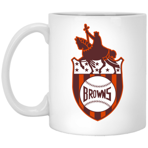 St. Louis Browns Mug Ceramic 11 Oz. Capacity MLB Baseball Team color White St. Louis Browns Mug Ceramic 11 Oz. Capacity MLB Baseball Team color White