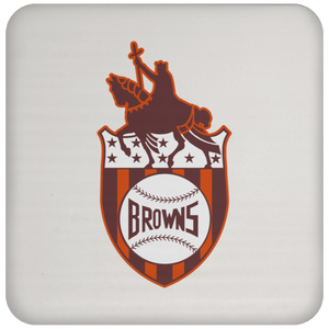 St. Louis Browns MLB Baseball Drink Coaster Table Pad Major League Baseball color White St. Louis Browns MLB Baseball Drink Coaster Table Pad Major League Baseball color White