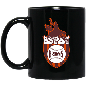 St. Louis Browns Mug 11 oz. Ceramic Major League Baseball Team Color Black St. Louis Browns Mug 11 oz. Ceramic Major League Baseball Team Color Black