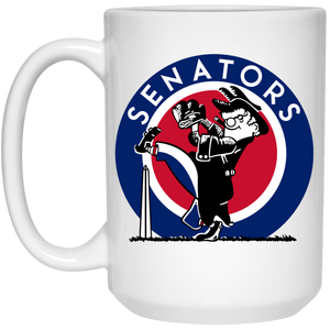 Washington Senators Mug Ceramic 15 Oz. Capacity MLB Baseball Team color White Washington Senators Mug Ceramic 15 Oz. Capacity MLB Baseball Team color White