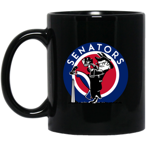 Washington Senators Mug 11 oz. Ceramic Major League Baseball Team Color Black Washington Senators Mug 11 oz. Ceramic Major League Baseball Team Color Black
