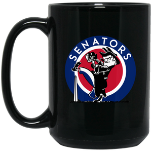 Washington Senators Mug Ceramic 15 Oz. Capacity MLB Baseball Team color Black Washington Senators Mug Ceramic 15 Oz. Capacity MLB Baseball Team color Black
