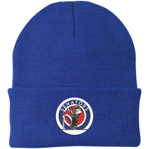 Washington Senators MLB Beanie Knit Cap Major League Baseball Team color Royal Blue Washington Senators MLB Beanie Knit Cap Major League Baseball Team color Royal Blue