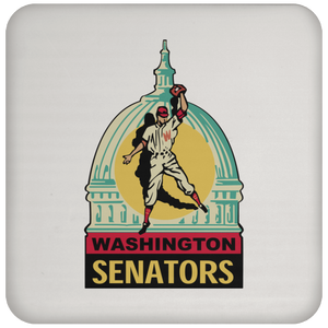 Washington Senators MLB Baseball Drink Coaster Table Pad Major League Baseball color White Washington Senators MLB Baseball Drink Coaster Table Pad Major League Baseball color White