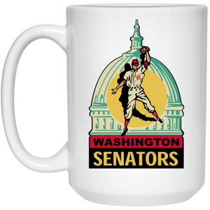 Washington Senators Mug Ceramic 15 Oz. Capacity MLB Baseball Team color White