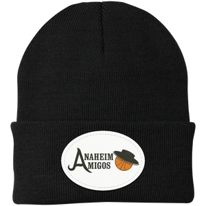 Anaheim Amigos ABA Basketball Knit Beanie Cap color Black Anaheim Amigos ABA Basketball Knit Beanie Cap color Black