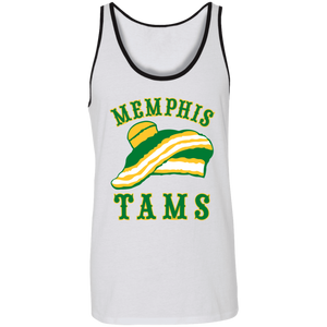 Memphis Tams ABA Tank Top American Basketball Association Team color White/Black Memphis Tams ABA Tank Top American Basketball Association Team color White/Black