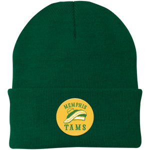 Memphis Tams ABA Basketball Knit Beanie Cap color Green Memphis Tams ABA Basketball Knit Beanie Cap color Green