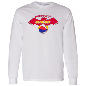 Pittsburgh Condors ABA Long Sleeve Shirt American Basketball Association color White Pittsburgh Condors ABA Long Sleeve Shirt American Basketball Association color White