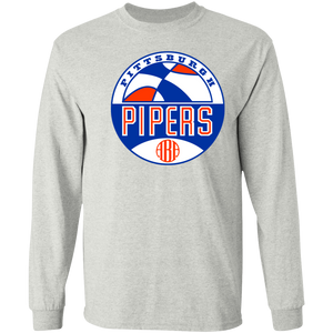 Pittsburgh Pipers ABA Long Sleeve Shirt American Basketball Association color Ash Pittsburgh Pipers ABA Long Sleeve Shirt American Basketball Association color Ash