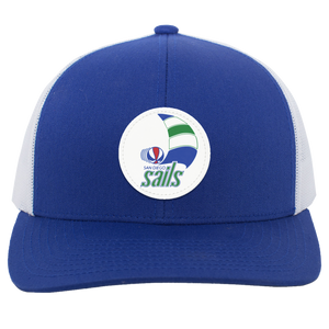 San Diego Sails ABA Basketball Team Trucker Cap color Royal/White San Diego Sails ABA Basketball Team Trucker Cap color Royal/White