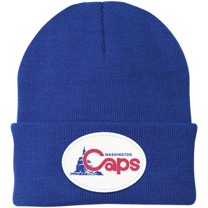 Washington Caps ABA Basketball Knit Beanie Cap color Athletic Royal Blue Washington Caps ABA Basketball Knit Beanie Cap color Athletic Royal Blue