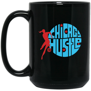 Chicago Hustle WBL Mug Black Ceramic 15 oz. Women's Pro Basketball League Team Chicago Hustle WBL Mug Black Ceramic 15 oz. Women's Pro Basketball League Team