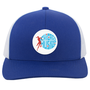 Chicago Hustle WBL Womens Professional Basketball League Team Trucker Cap color Royal Blue/White Chicago Hustle WBL Womens Professional Basketball League Team Trucker Cap color Royal Blue/White