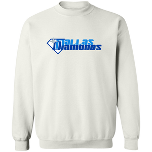 Dallas Diamonds WBL Sweatshirt Crewneck Pullover Womens Professional Basketball Team color White Dallas Diamonds WBL Sweatshirt Crewneck Pullover Womens Professional Basketball Team color White
