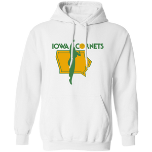 Iowa Cornets WBL Hoodie Pullover Womens Pro Basketball Team color White Iowa Cornets WBL Hoodie Pullover Womens Pro Basketball Team color White