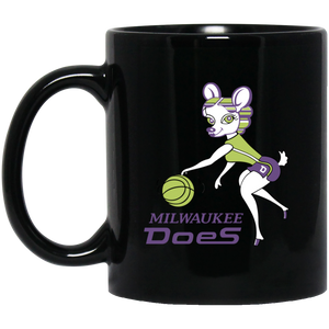 Milwaukee Does WBL Mug 11 oz. Ceramic Women's Pro Basketball League Team color Black Milwaukee Does WBL Mug 11 oz. Ceramic Women's Pro Basketball League Team color Black