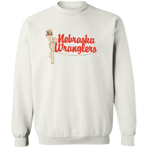 Nebraska Wranglers WBL Sweatshirt Crewneck Pullover Womens Professional Basketball Team color White Nebraska Wranglers WBL Sweatshirt Crewneck Pullover Womens Professional Basketball Team color White