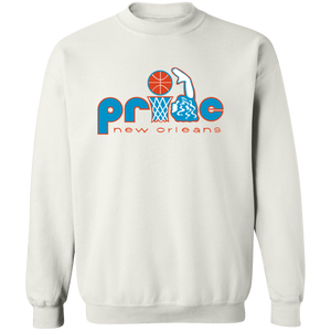 New Orleans Pride WBL Sweatshirt Crewneck Pullover Womens Professional Basketball Team color White New Orleans Pride WBL Sweatshirt Crewneck Pullover Womens Professional Basketball Team color White