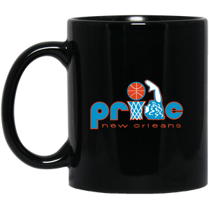 New Orleans Pride WBL Mug 11 oz. Ceramic Women's Pro Basketball League Team color Black New Orleans Pride WBL Mug 11 oz. Ceramic Women's Pro Basketball League Team color Black