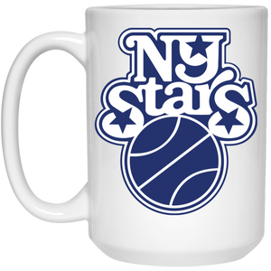 New York Stars WBL Mug Ceramic 15 oz. Women's Professional Basketball League color White New York Stars WBL Mug Ceramic 15 oz. Women's Professional Basketball League color White