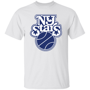 New York Stars T-shirt Cotton WBL Womens Pro Basketball Team Tee color White New York Stars T-shirt Cotton WBL Womens Pro Basketball Team Tee color White