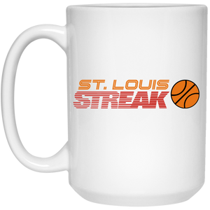 St. Louis Streak WBL Mug Ceramic 15 oz. Women's Professional Basketball League color White St. Louis Streak WBL Mug Ceramic 15 oz. Women's Professional Basketball League color White