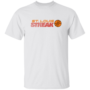 St. Louis Streak T-shirt Cotton WBL Womens Pro Basketball Team Tee color White St. Louis Streak T-shirt Cotton WBL Womens Pro Basketball Team Tee color White