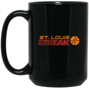 St. Louis Streak WBL Mug Black Ceramic 15 oz. Women's Pro Basketball League Team St. Louis Streak WBL Mug Black Ceramic 15 oz. Women's Pro Basketball League Team