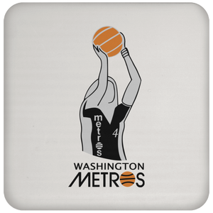 Washington Metros WBL Drink Coaster Table Pad Women's Pro Basketball League Team color White Washington Metros WBL Drink Coaster Table Pad Women's Pro Basketball League Team color White