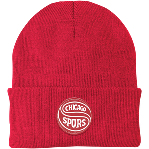 Chicago Spurs NASL Knit Beanie Cap North American Soccer League color Red Chicago Spurs NASL Knit Beanie Cap North American Soccer League color Red