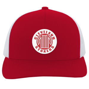 Cleveland Stokers Trucker Snapback Cap NASL Soccer Team color Red/White Cleveland Stokers Trucker Snapback Cap NASL Soccer Team color Red/White